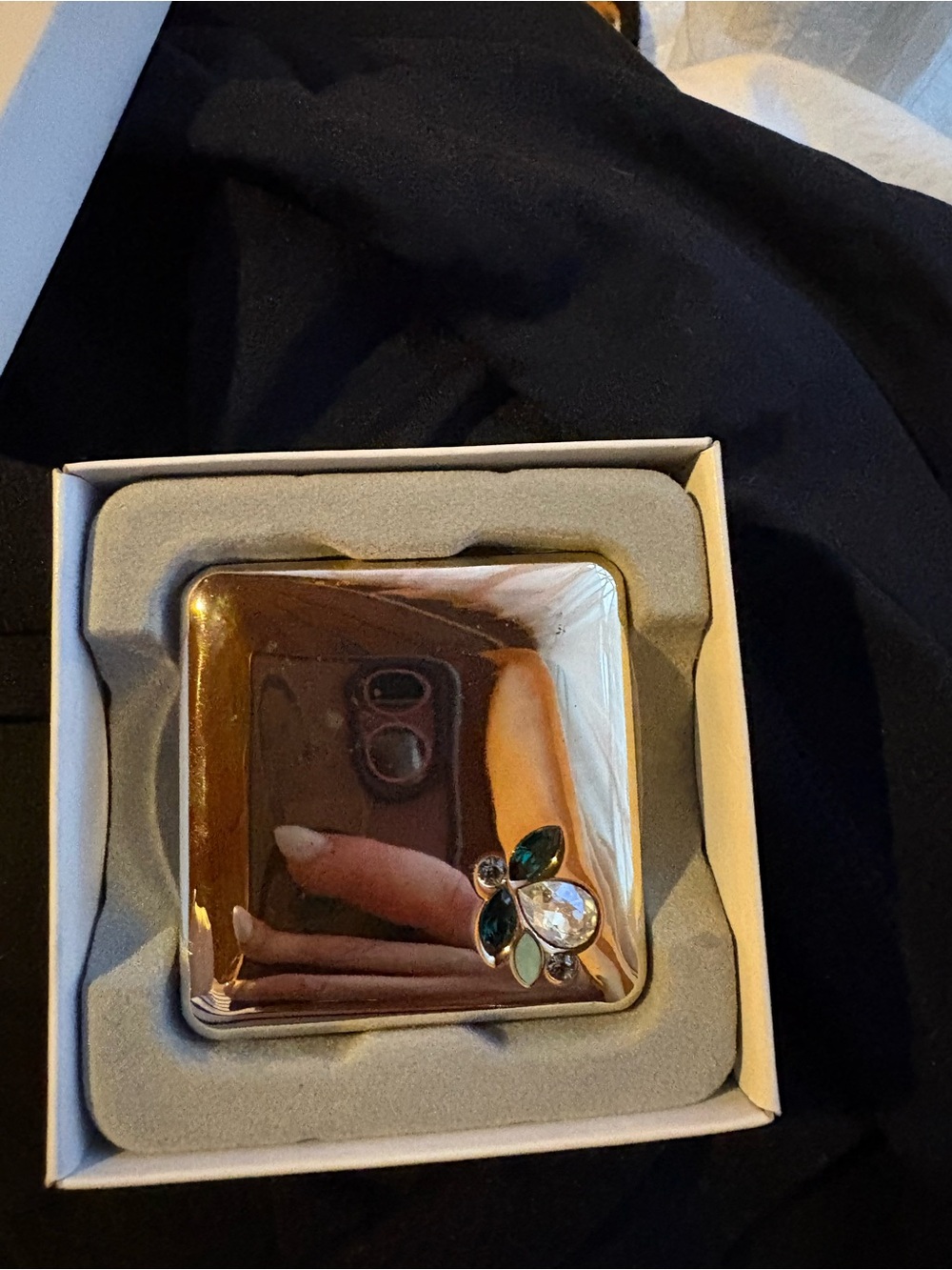 Swarovski Jewelry Box with Gemstone Accents